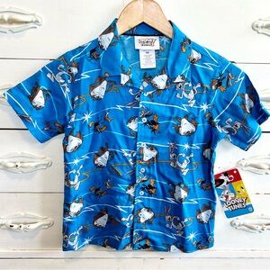 Looney Tunes Button Up Shirt Size 5
